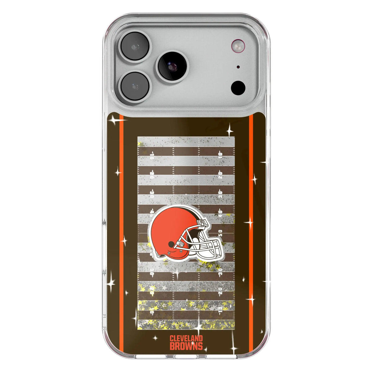Cleveland Browns Field Glitter Phone Case for Apple iPhone