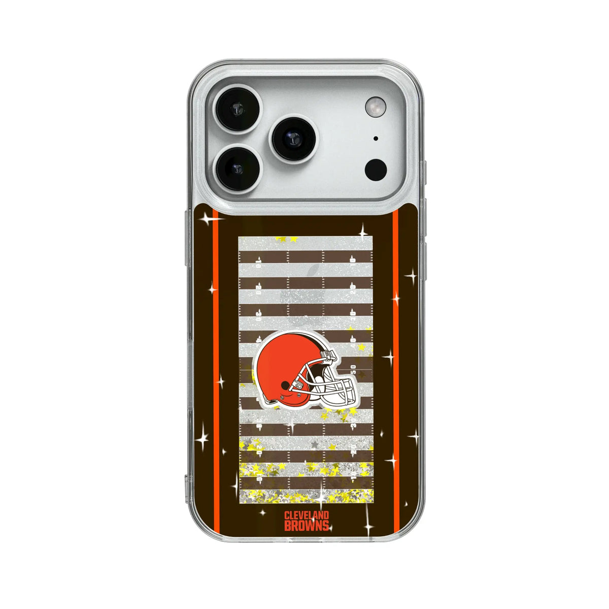 Cleveland Browns Field Glitter Phone Case for Apple iPhone