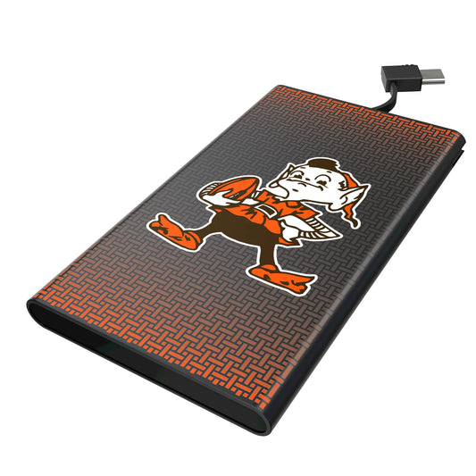 Cleveland Browns Historic Collection Linen 5000mAh Flat Powerbank