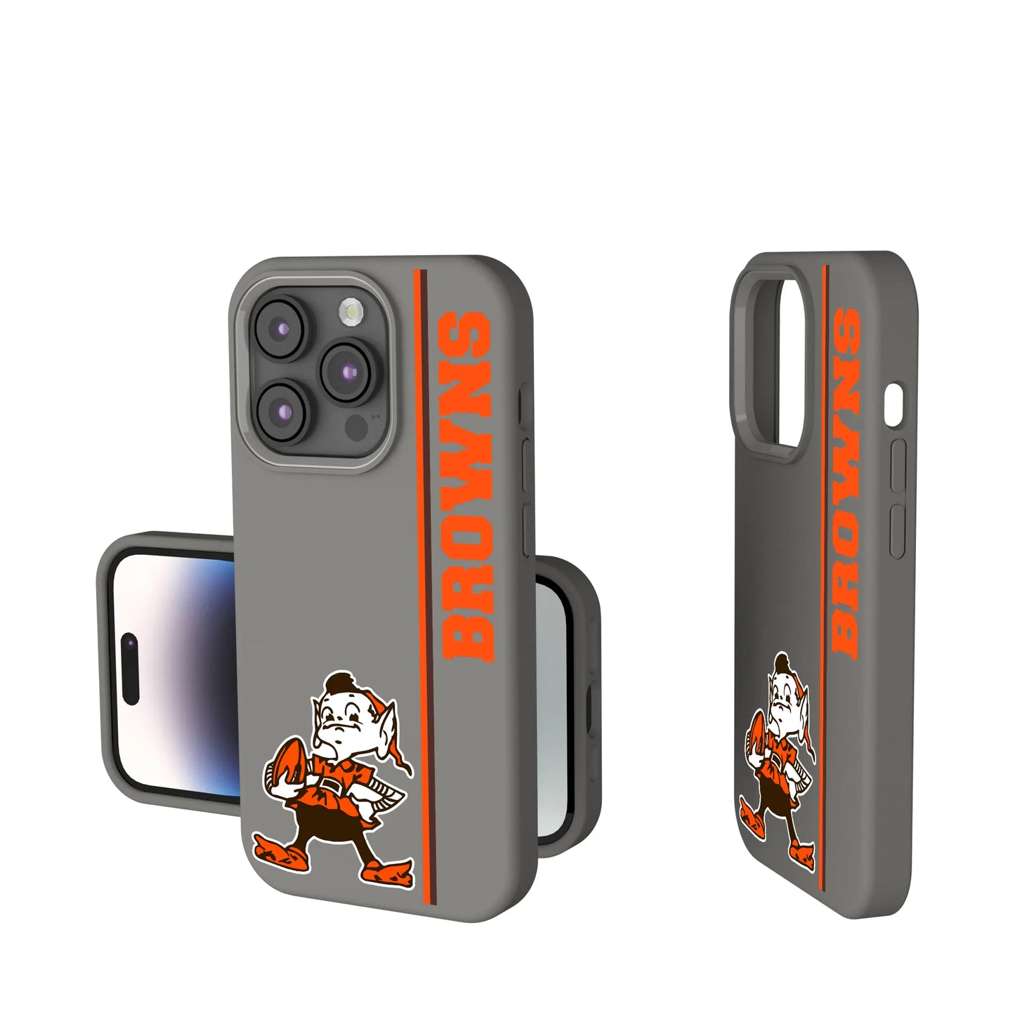 Cleveland Browns Historic Collection Sidebar Soft Touch Phone Case for Apple iPhone