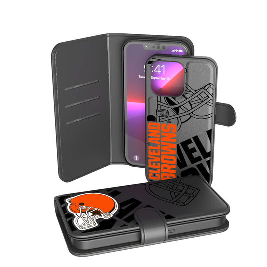 Cleveland Browns Monocolor Tilt Wallet Phone Case for Apple iPhone
