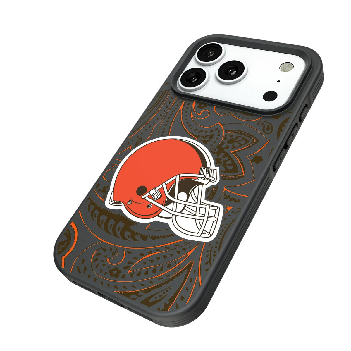 Cleveland Browns Paisley Bump Phone Case for Apple iPhone