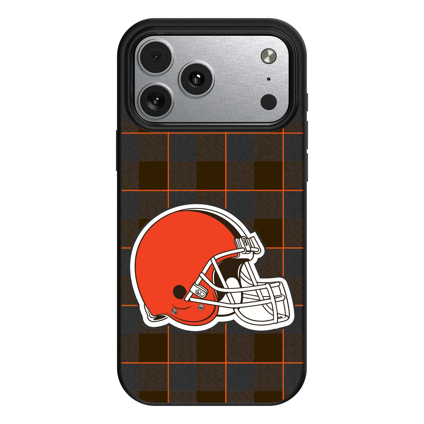 Cleveland Browns Plaid MagSafe Compatible Phone Case for Apple iPhone