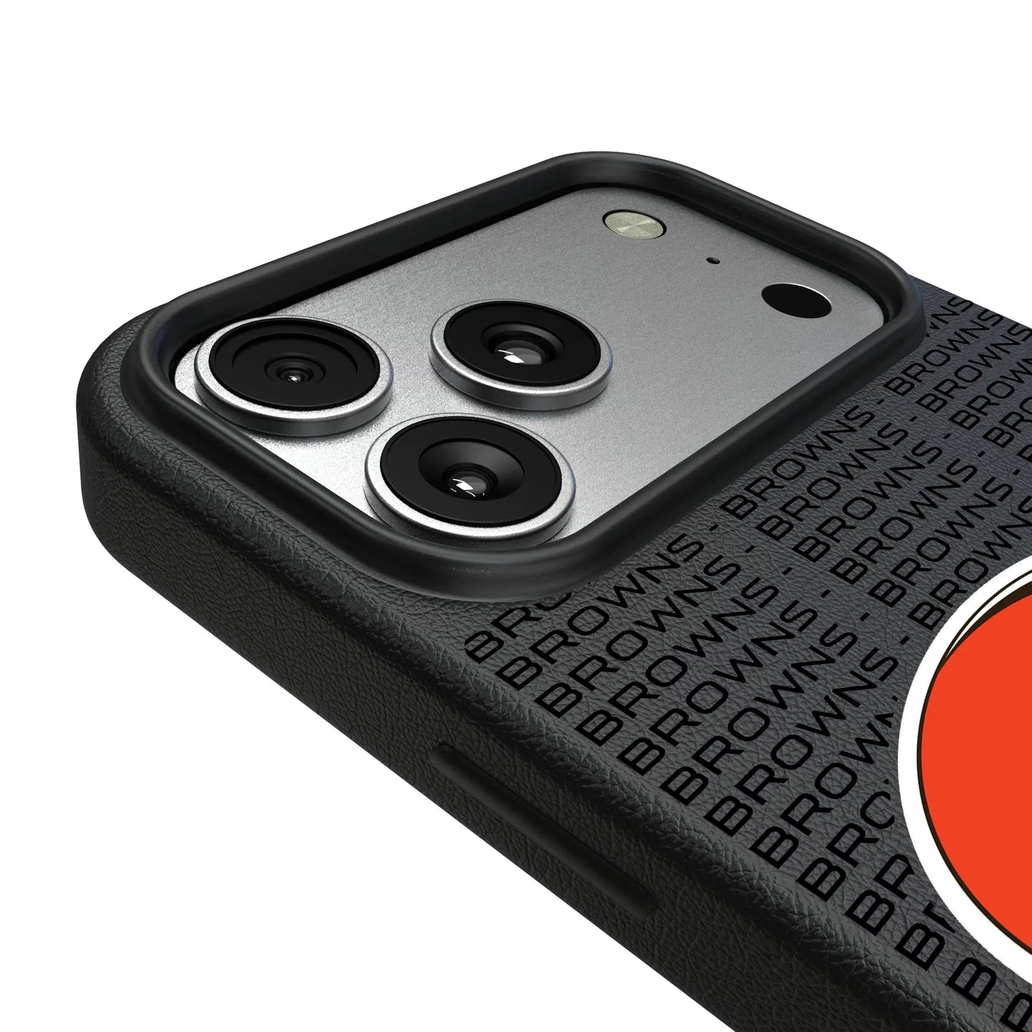 Cleveland Browns Text Backdrop MagSafe Compatible Phone Case for Apple iPhone