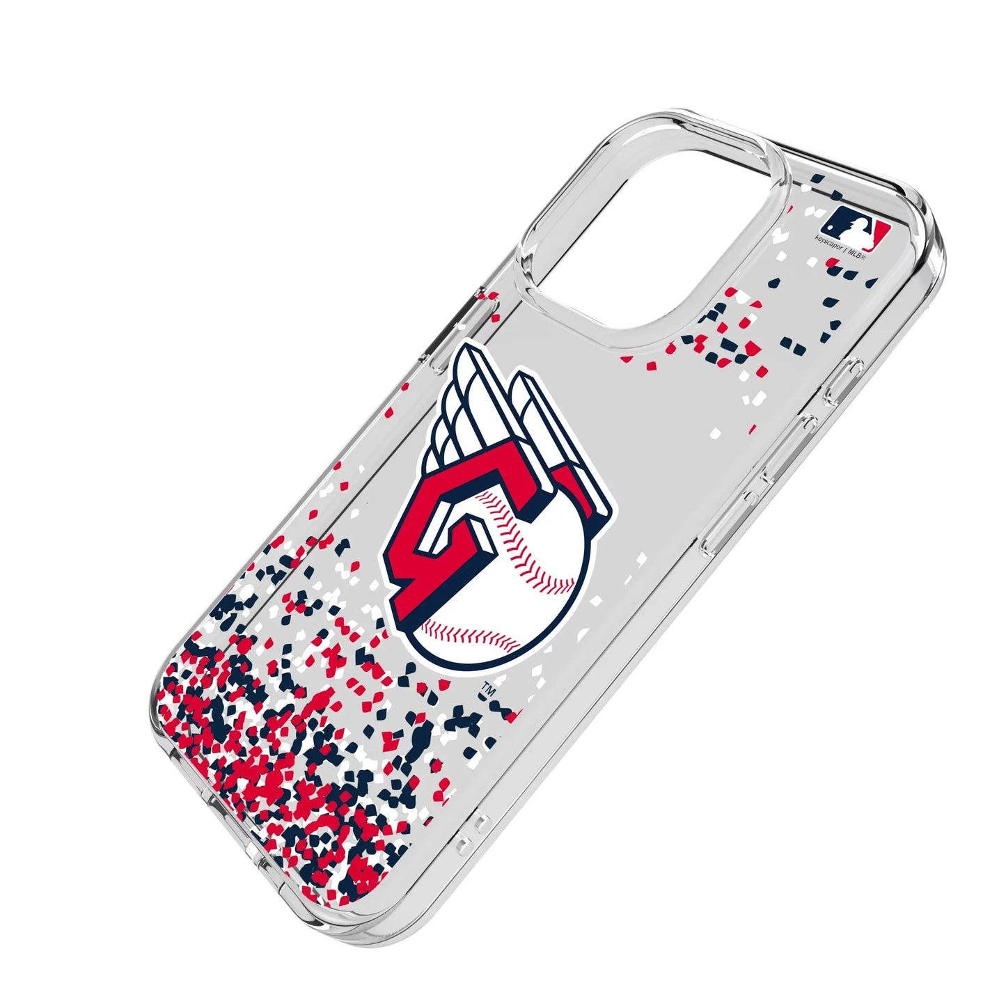 Cleveland Guardians Confetti Clear Phone Case for Apple iPhone