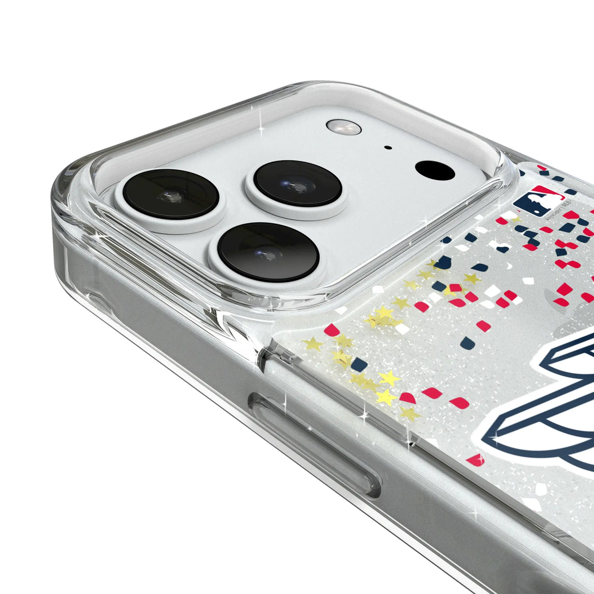Cleveland Guardians Confetti Glitter Phone Case for Apple iPhone