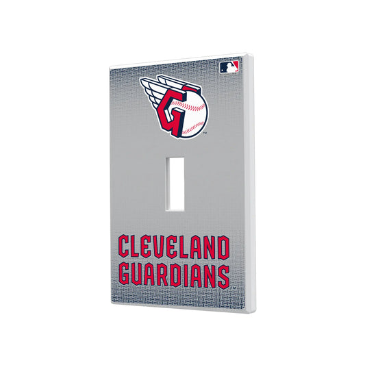 Cleveland Guardians Linen Hidden-Screw Light Switch Plate