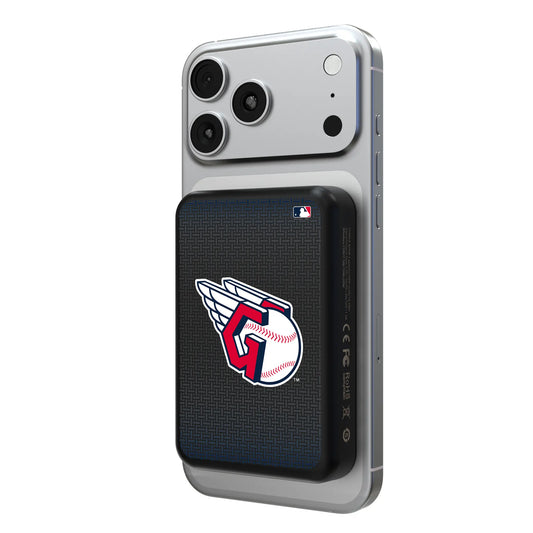 Cleveland Guardians Linen Wireless Mag Power Bank