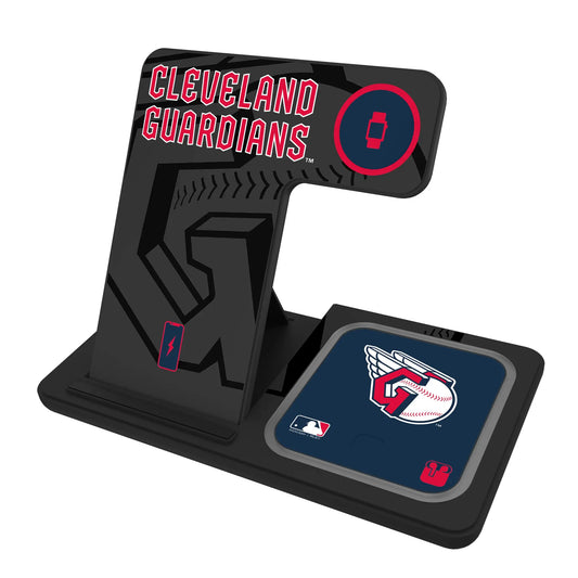 Cleveland Guardians Monocolor Tilt 3 in 1 Charging Station