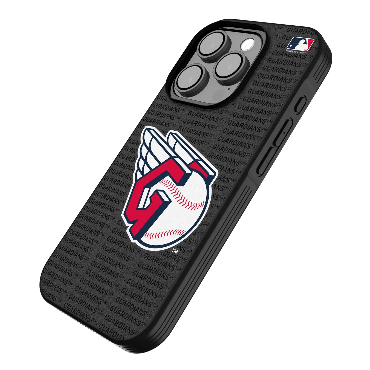 Cleveland Guardians Text Backdrop Bump Phone Case for Apple iPhone