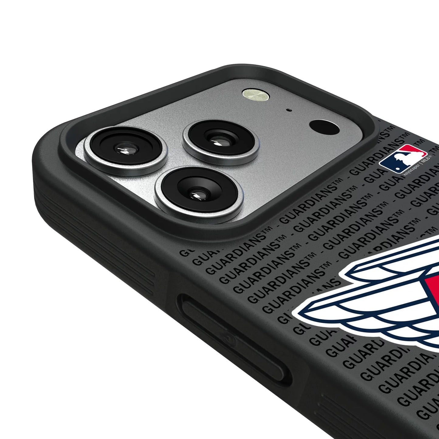 Cleveland Guardians Text Backdrop Bump Phone Case for Apple iPhone