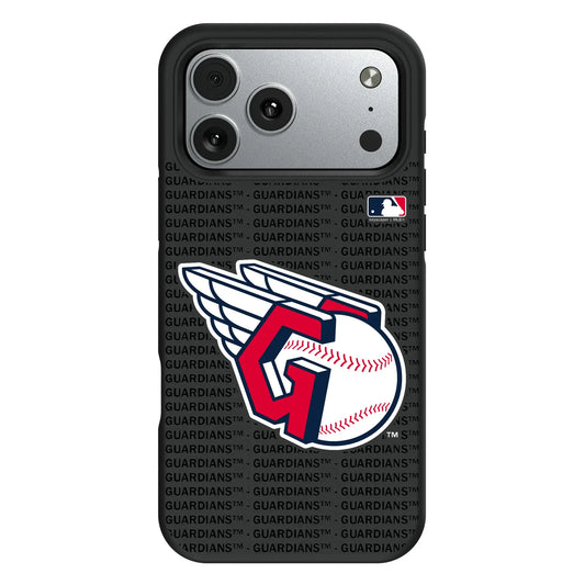 Cleveland Guardians Text Backdrop Bump Phone Case for Apple iPhone