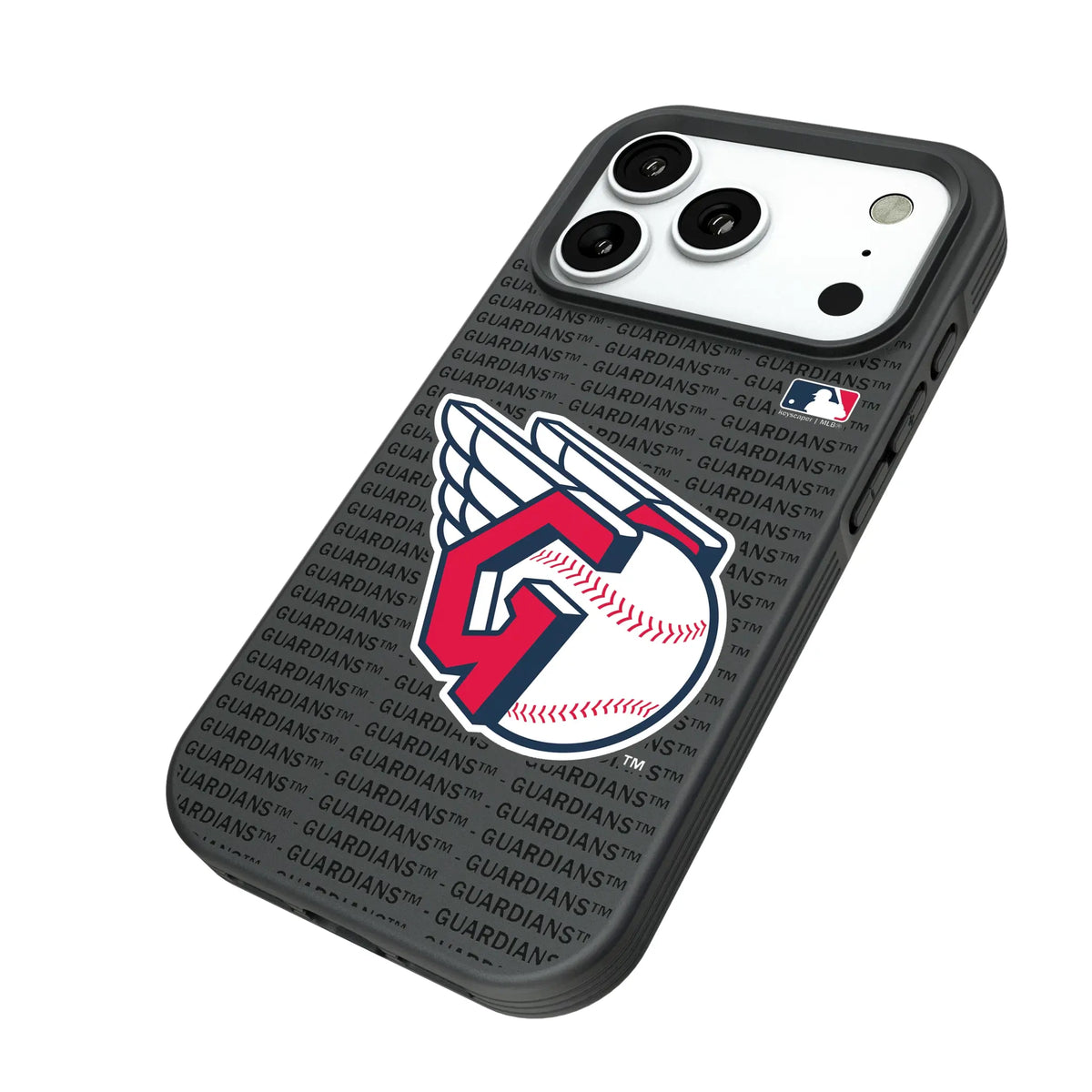 Cleveland Guardians Text Backdrop Bump Phone Case for Apple iPhone