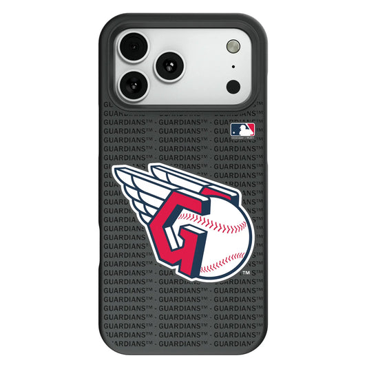 Cleveland Guardians Text Backdrop Bump Phone Case for Apple iPhone