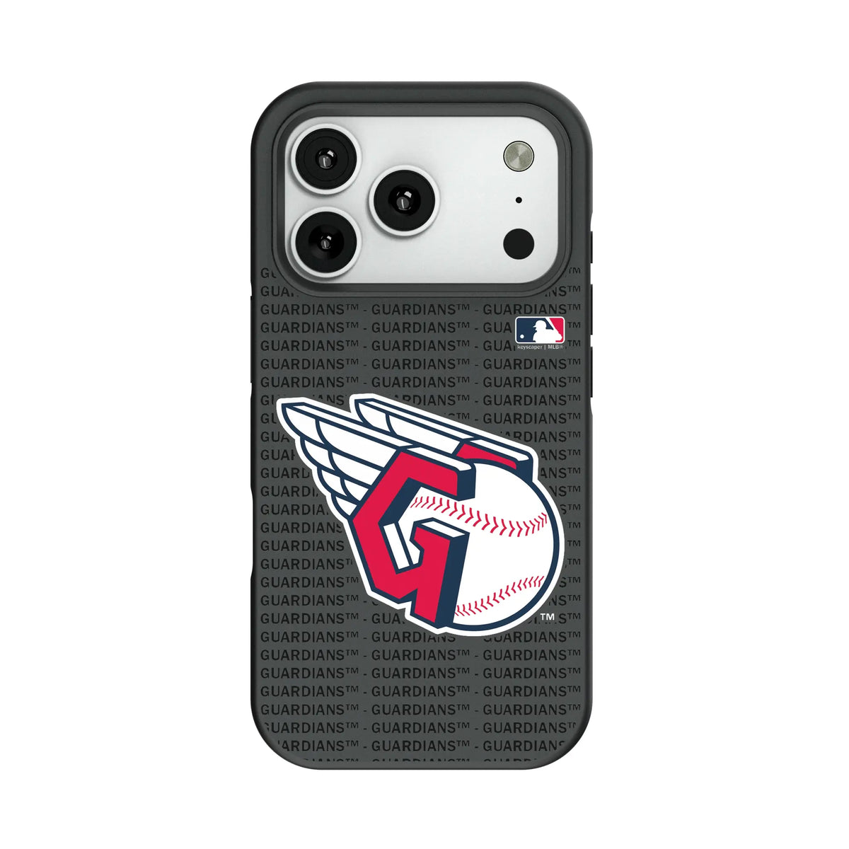 Cleveland Guardians Text Backdrop Bump Phone Case for Apple iPhone