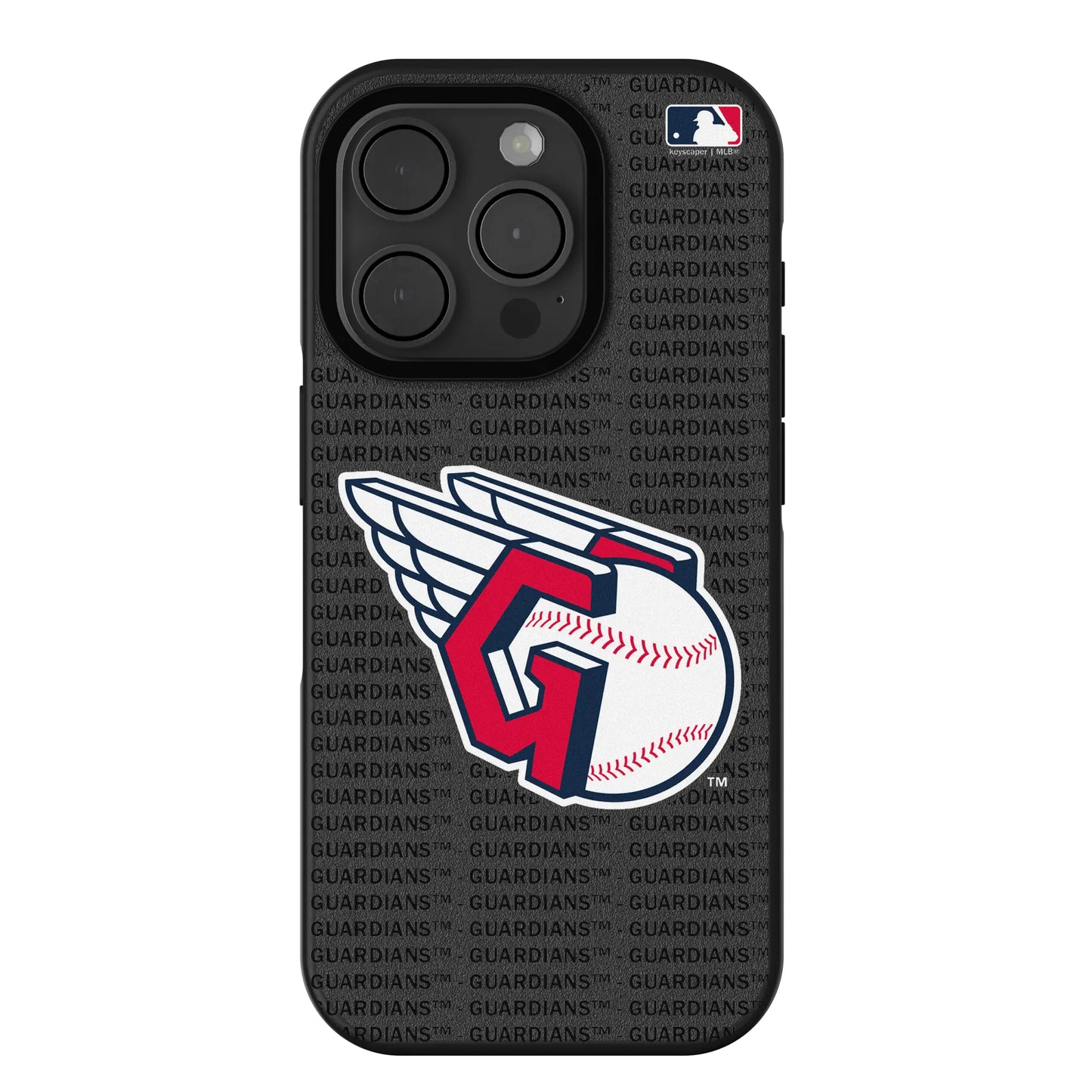 Cleveland Guardians Text Backdrop Bump Phone Case for Apple iPhone