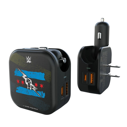 CM Punk Steel 2 in 1 USB A/C Charger