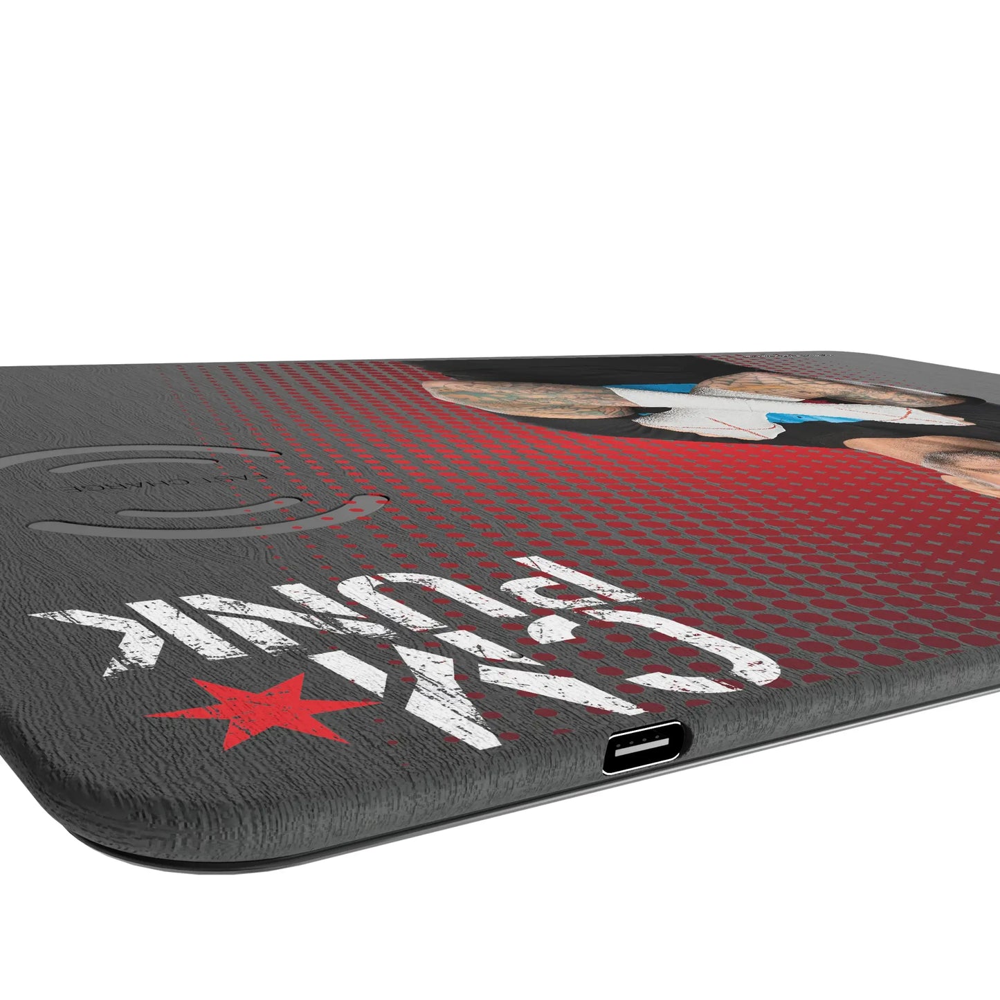 CM Punk Superstar 15-Watt Wireless Charger and Mouse Pad