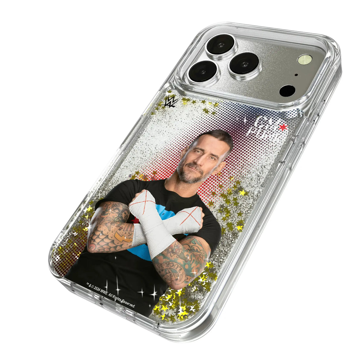 CM Punk Superstar Glitter Phone Case for Apple iPhone