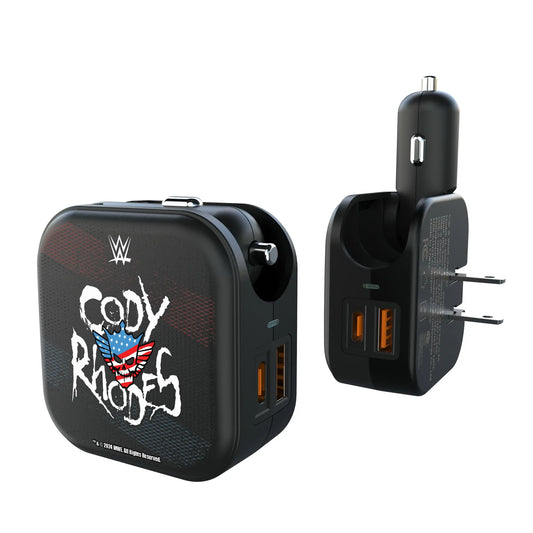 Cody Rhodes Steel 2 in 1 USB A/C Charger