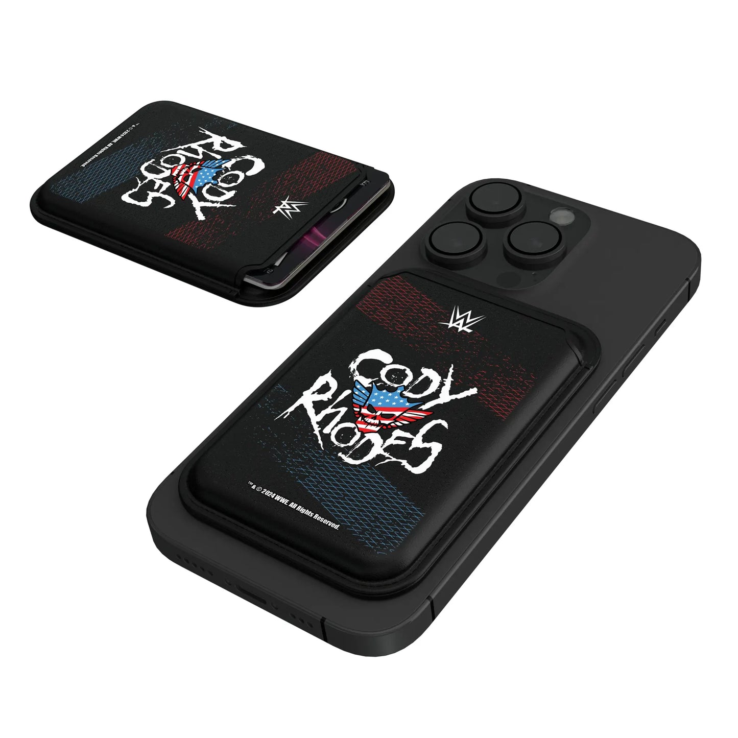 Cody Rhodes Steel Black Magnetic Credit Card Wallet