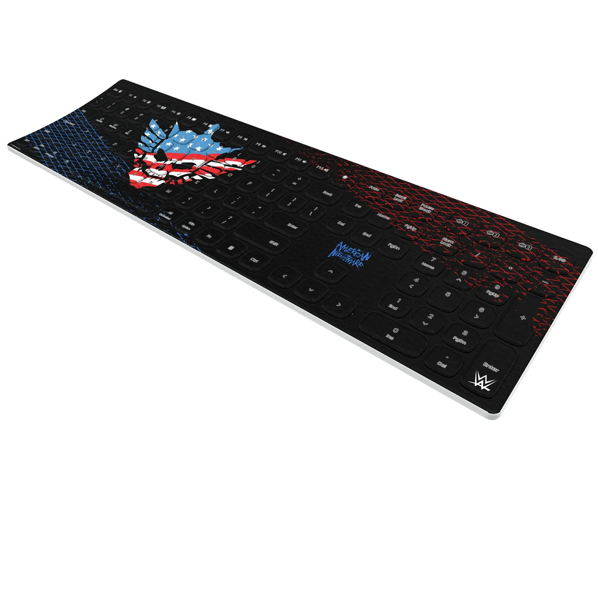 Cody Rhodes Steel Curved Wireless Keyboard