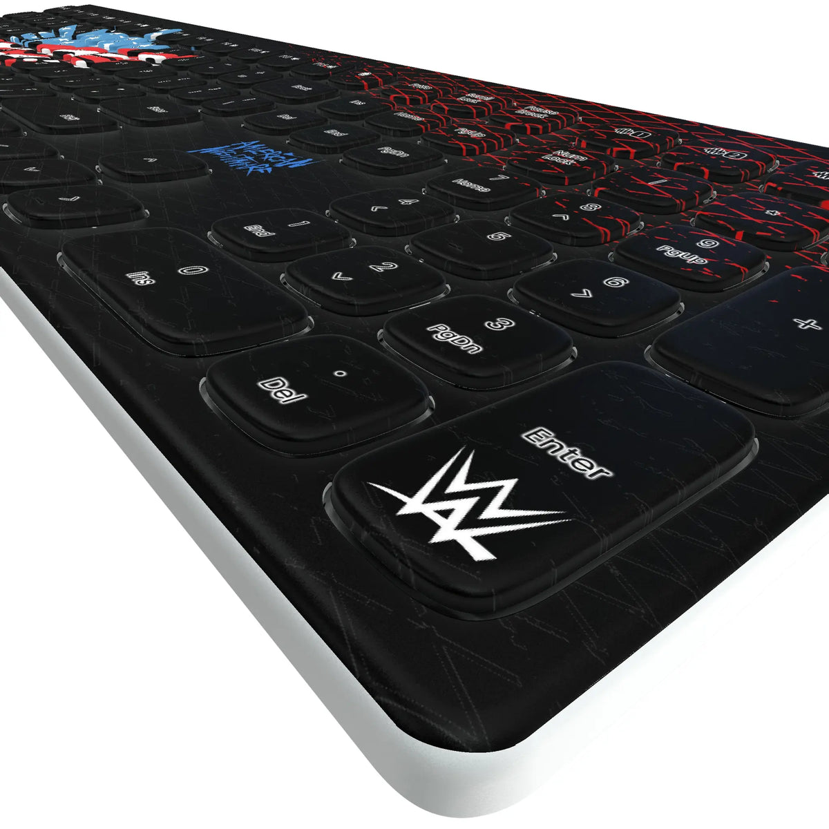 Cody Rhodes Steel Curved Wireless Keyboard