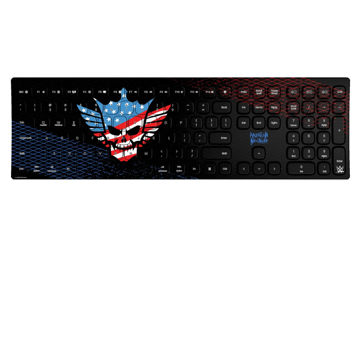 Cody Rhodes Steel Curved Wireless Keyboard