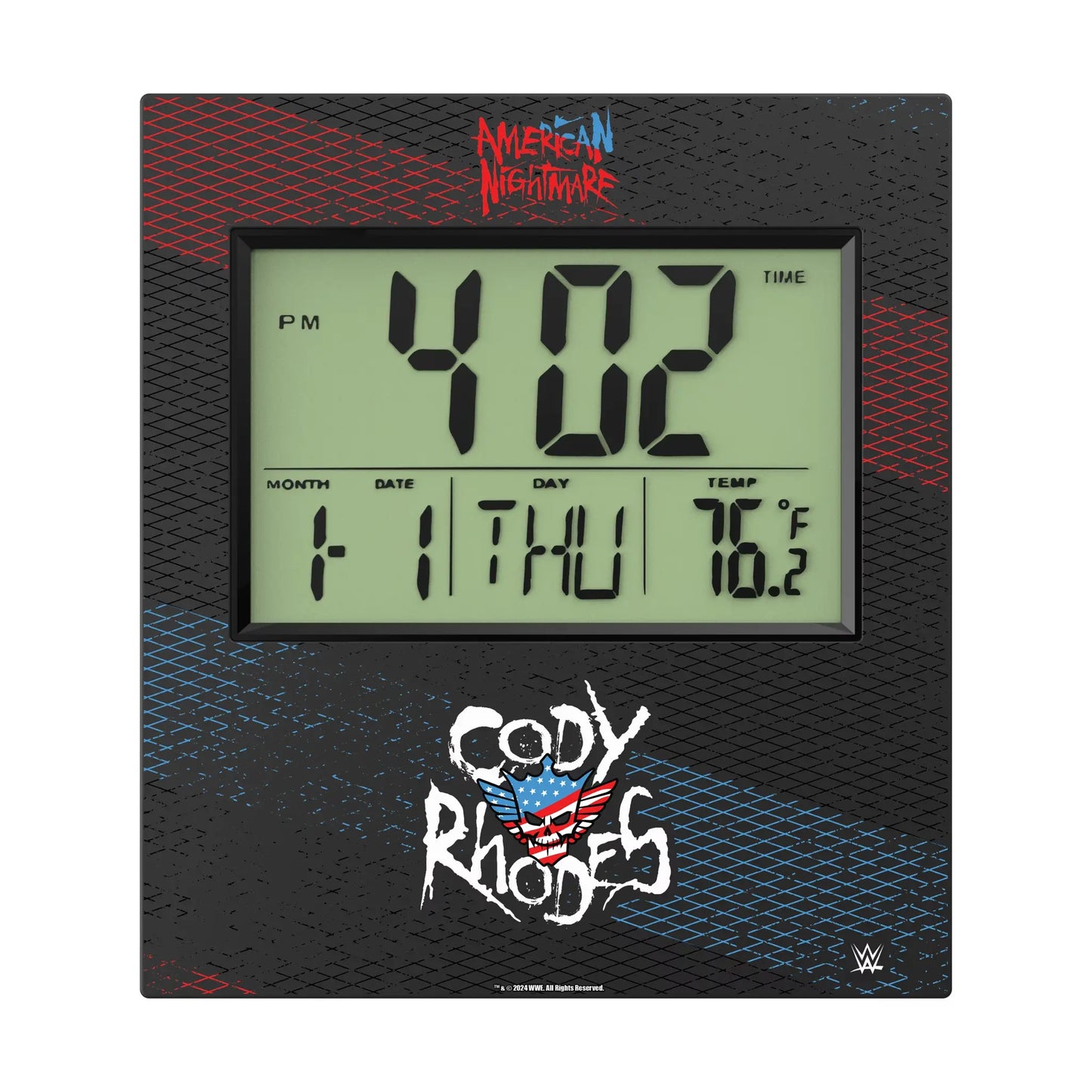 Cody Rhodes Steel Wall Clock