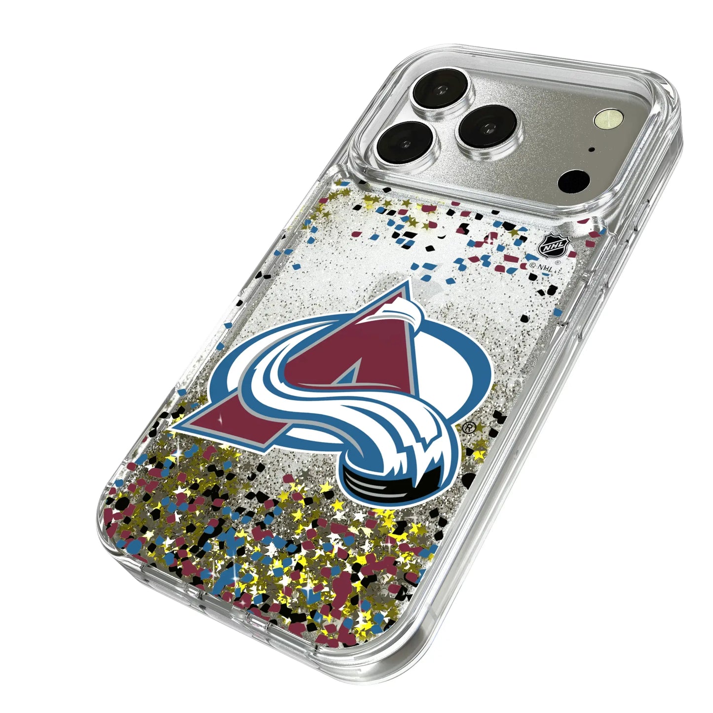 Colorado Avalanche Confetti Glitter Phone Case for Apple iPhone