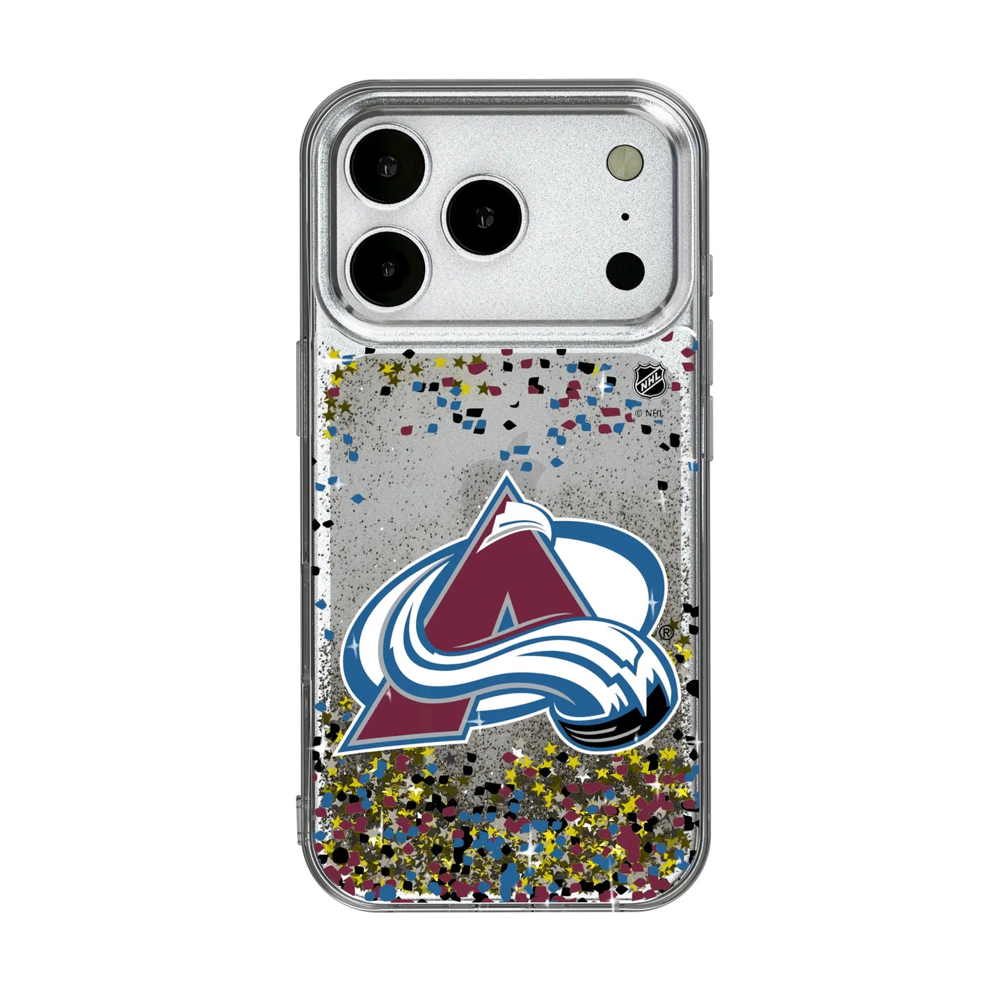 Colorado Avalanche Confetti Glitter Phone Case for Apple iPhone