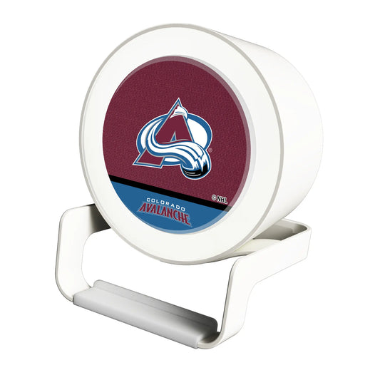 Colorado Avalanche Endzone Solid Night Light Charger and Bluetooth Speaker