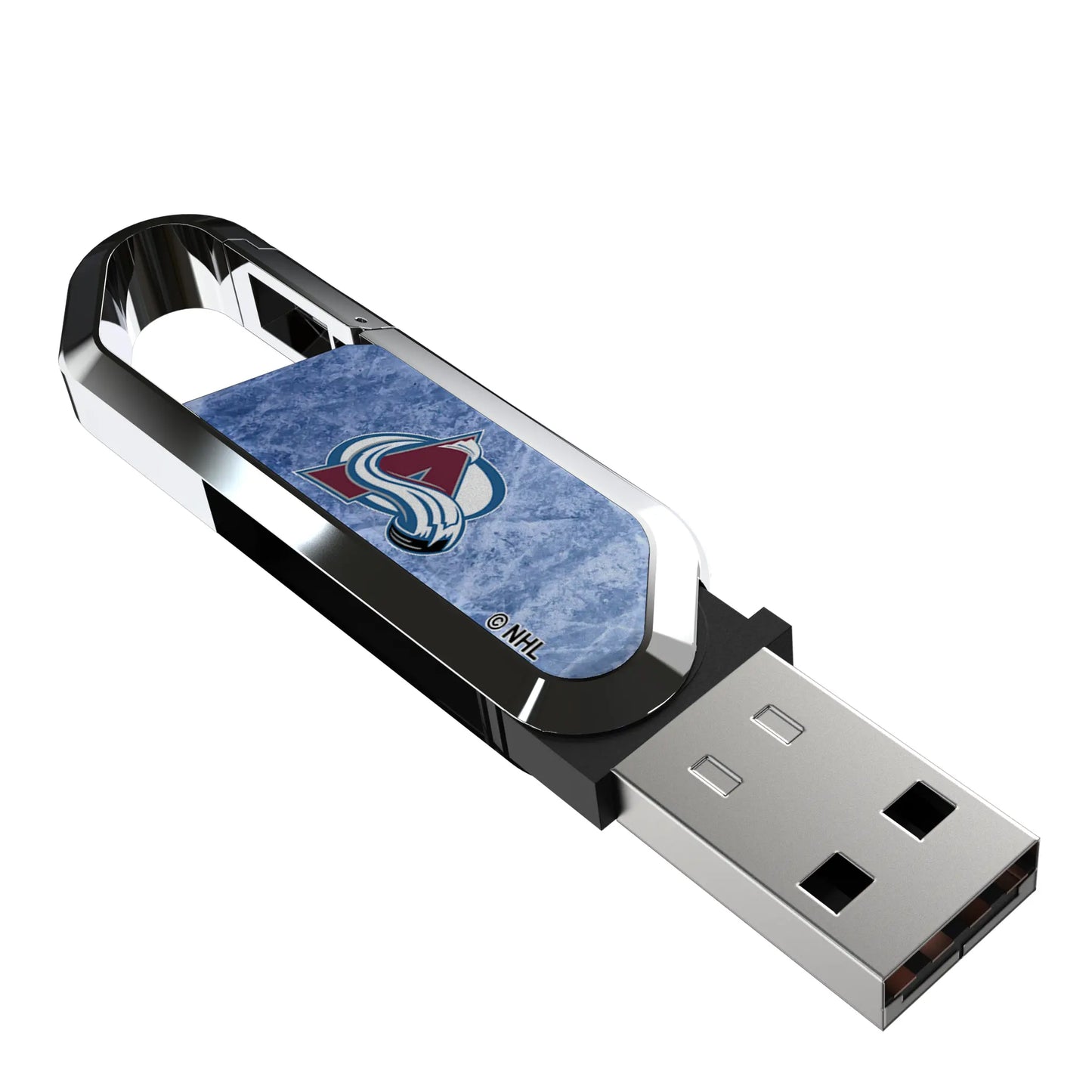 Colorado Avalanche Ice Flood USB 64GB Clip Style Flash Drive