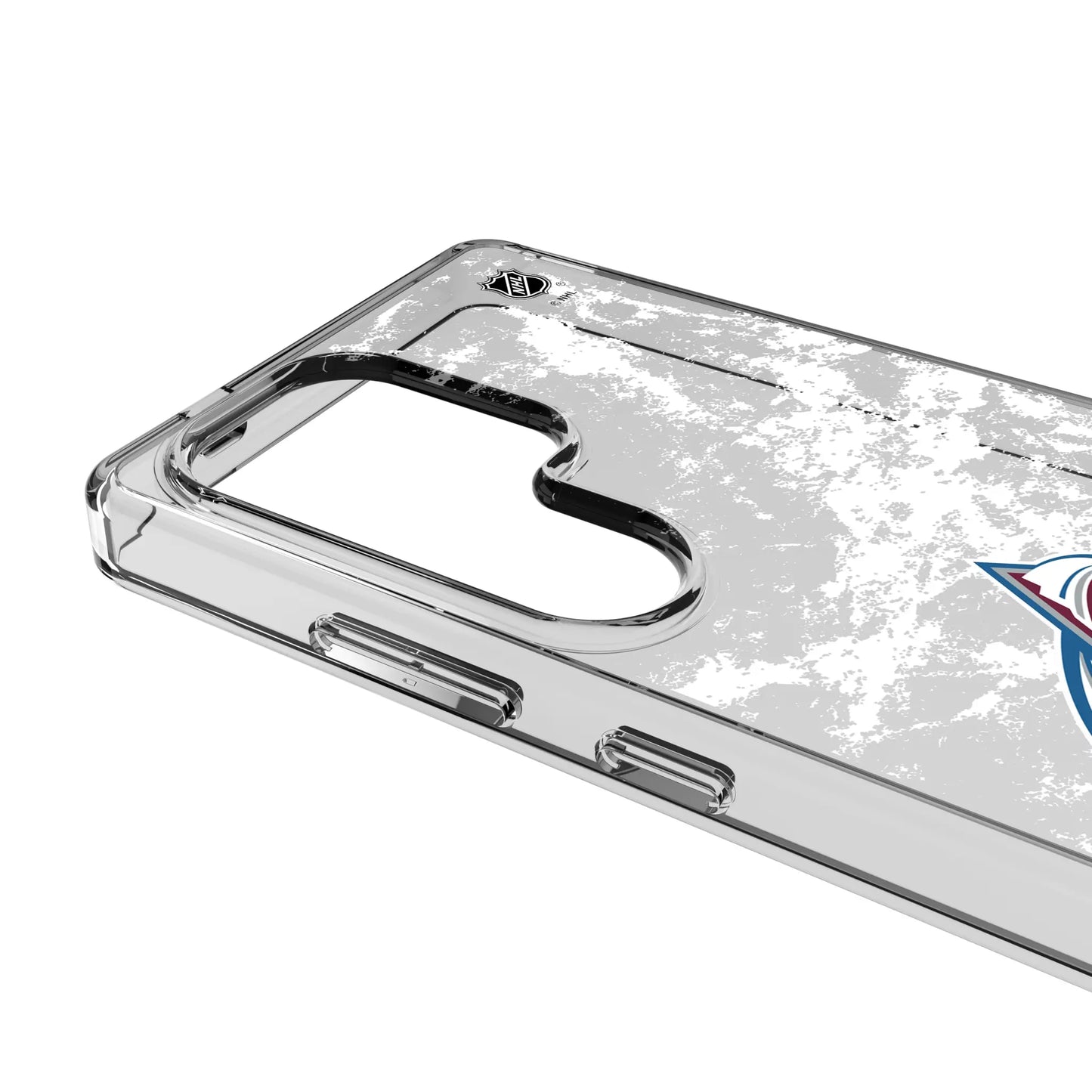Colorado Avalanche Ice Stripe Clear Phone Case for Samsung Galaxy