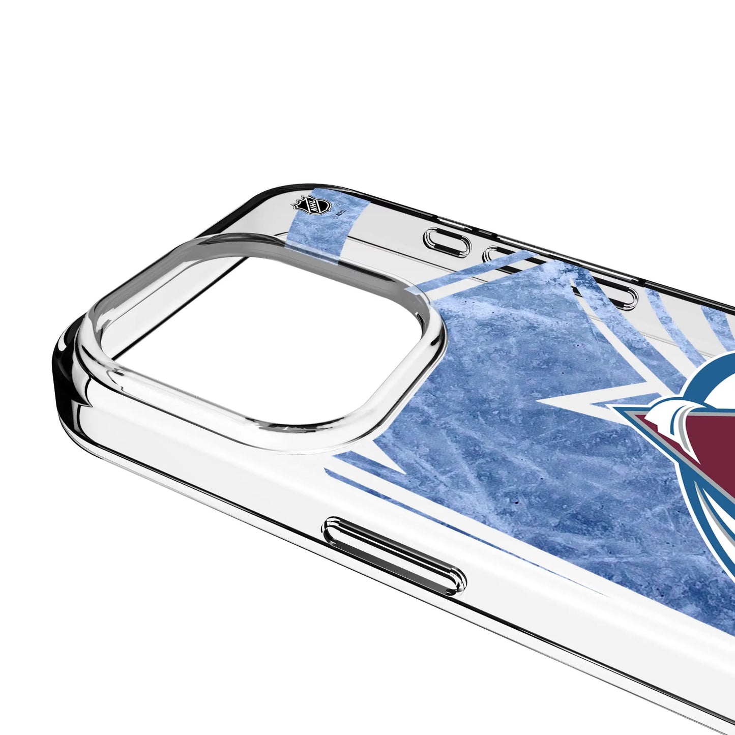 Colorado Avalanche Ice Tilt Clear Phone Case for Apple iPhone