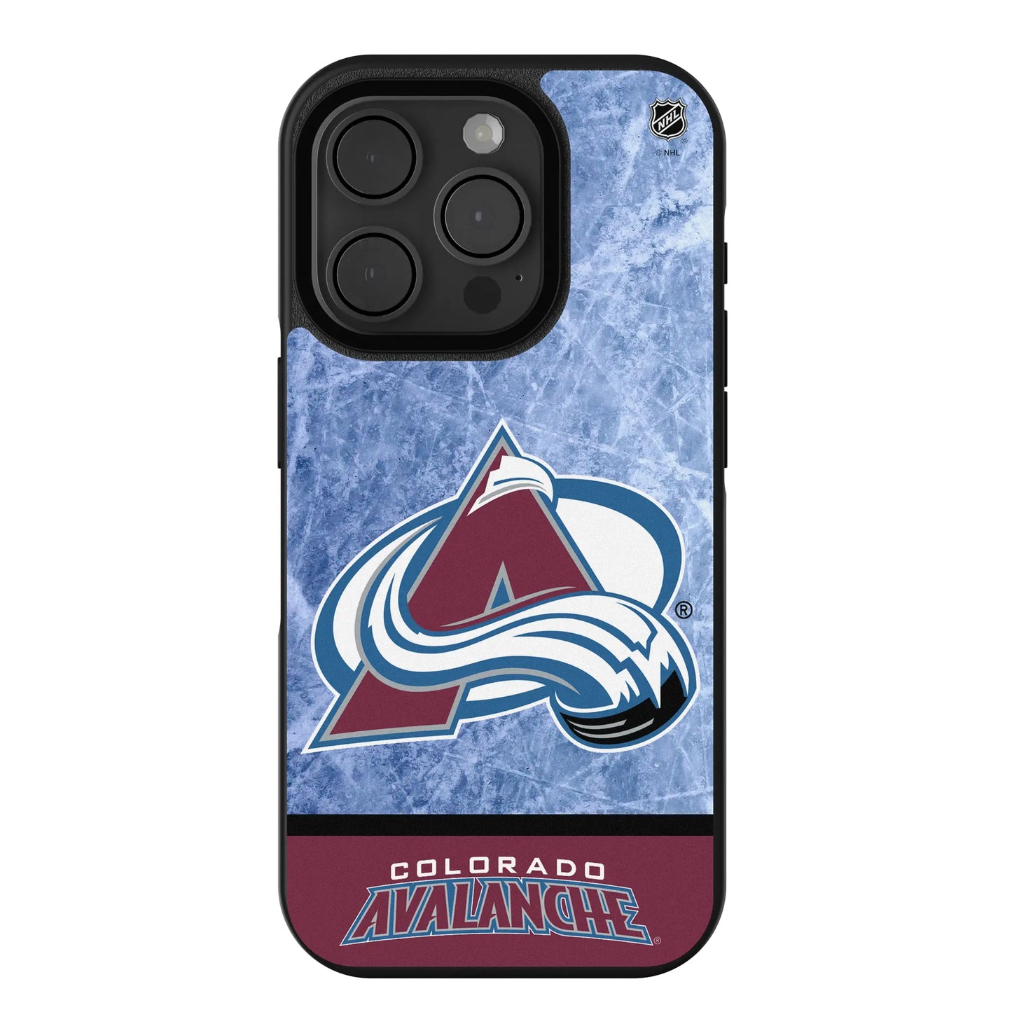 Colorado Avalanche Ice Wordmark Bump Phone Case for Apple iPhone
