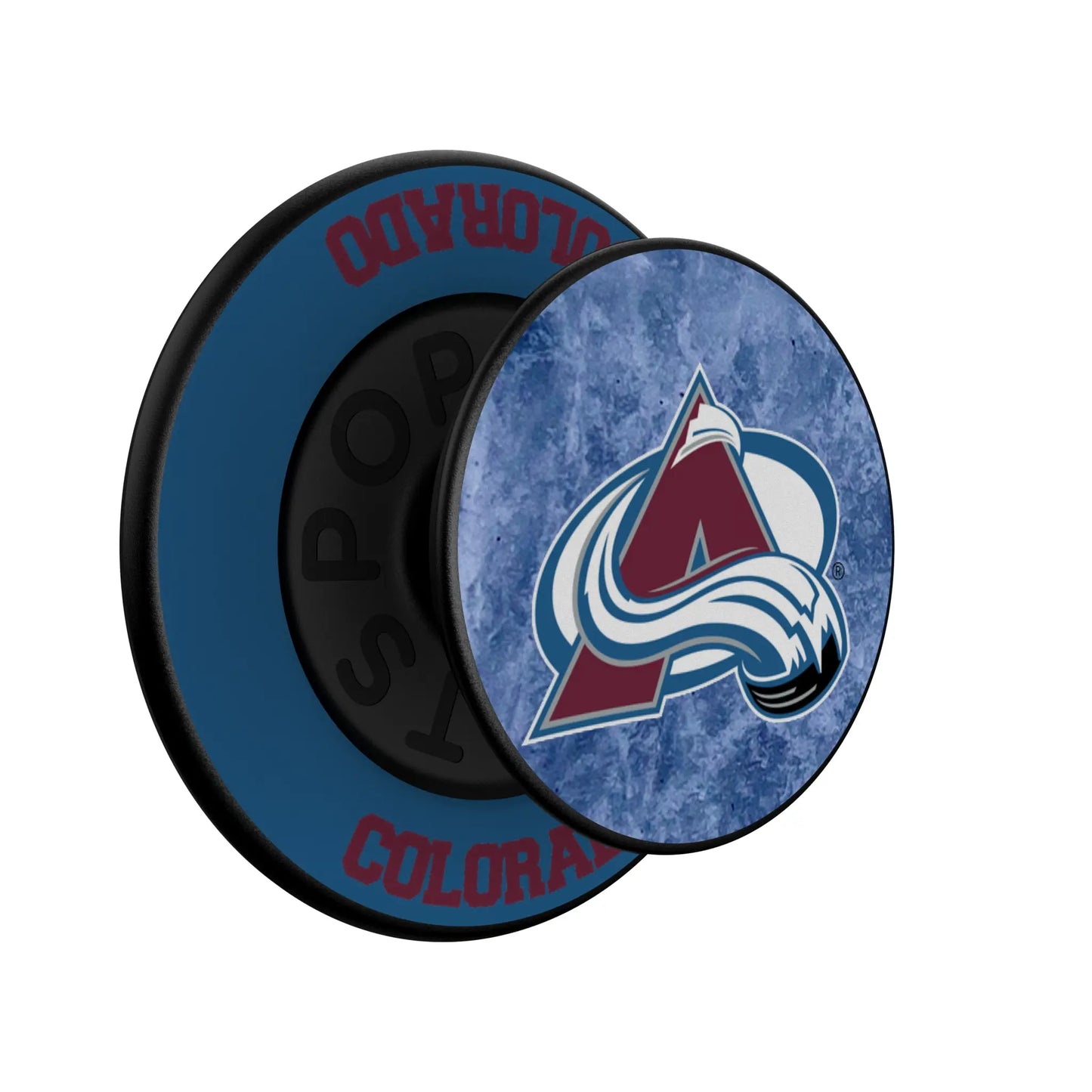 Colorado Avalanche Ice Wordmark PopSockets Magnetic Phone Grip and Stand
