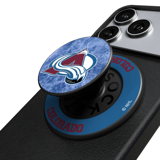 Colorado Avalanche Ice Wordmark PopSockets Magnetic Phone Grip and Stand