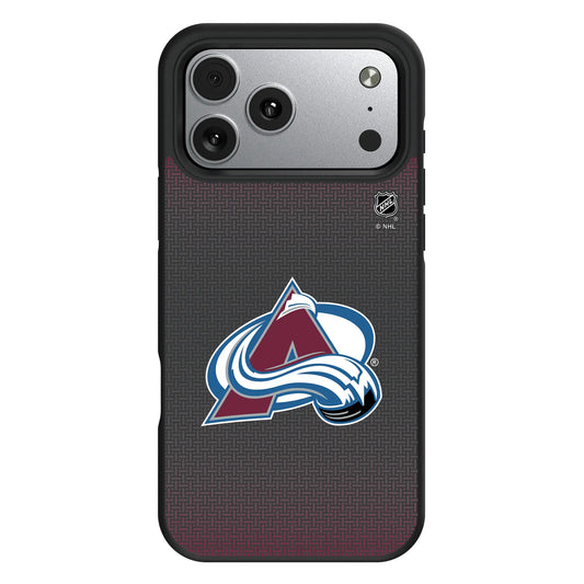 Colorado Avalanche Linen Bump Phone Case for Apple iPhone