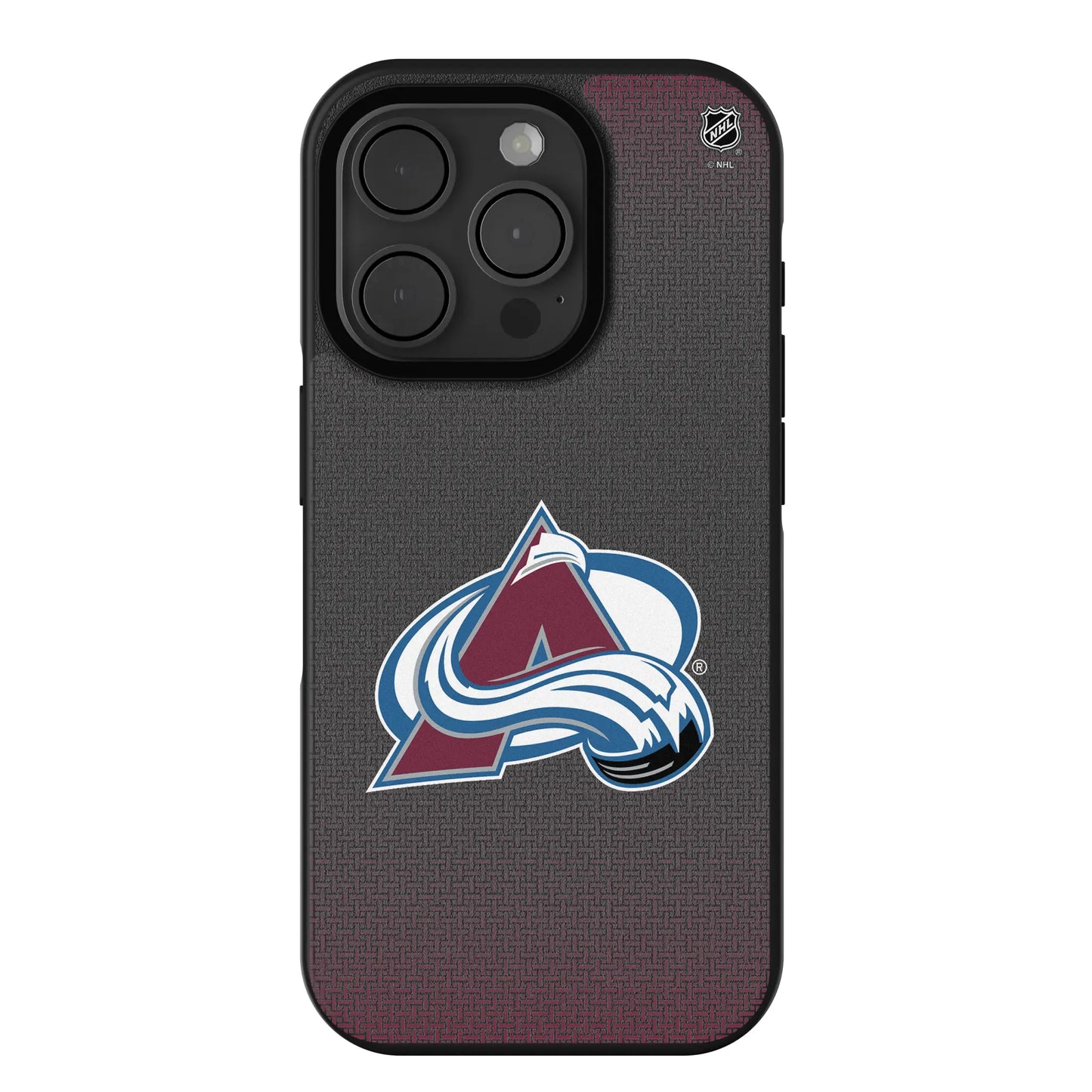 Colorado Avalanche Linen Bump Phone Case for Apple iPhone