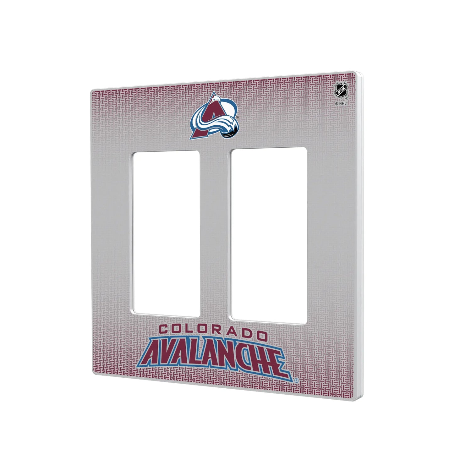 Colorado Avalanche Linen Hidden-Screw Light Switch Plate