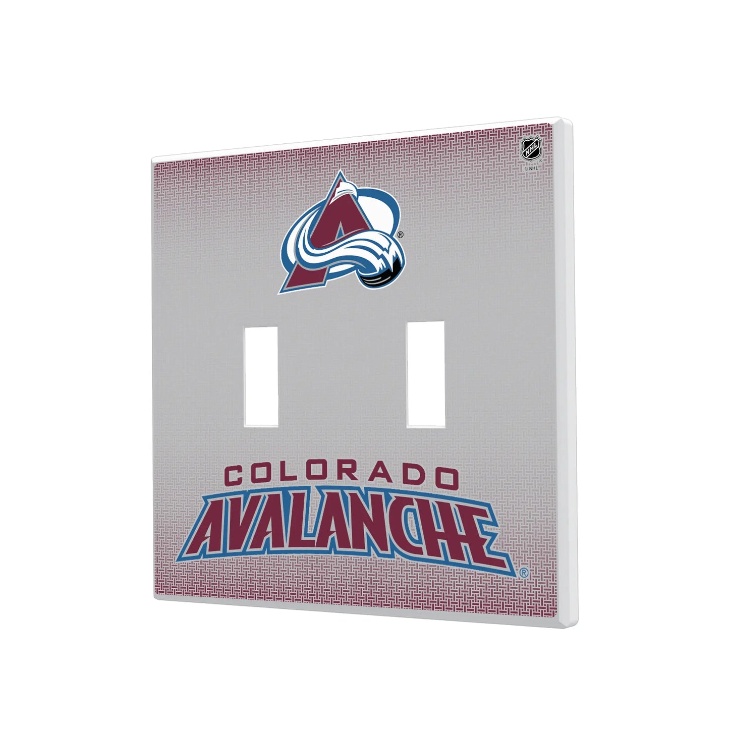 Colorado Avalanche Linen Hidden-Screw Light Switch Plate