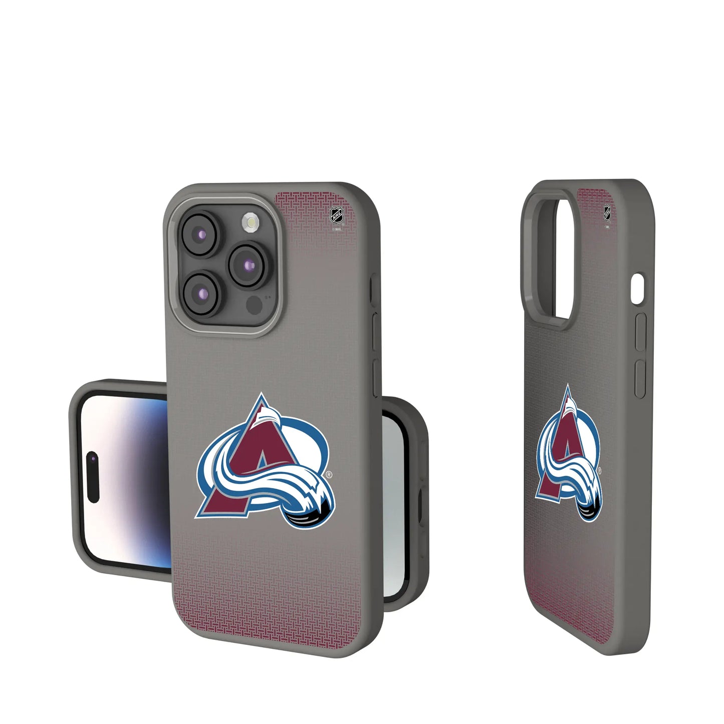 Colorado Avalanche Linen Soft Touch Phone Case for Apple iPhone
