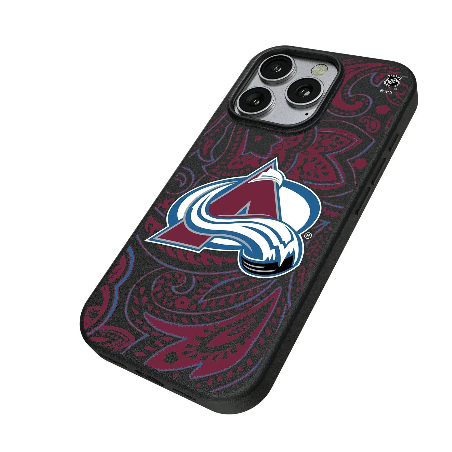 Colorado Avalanche Paisley MagSafe Compatible Phone Case for Apple iPhone