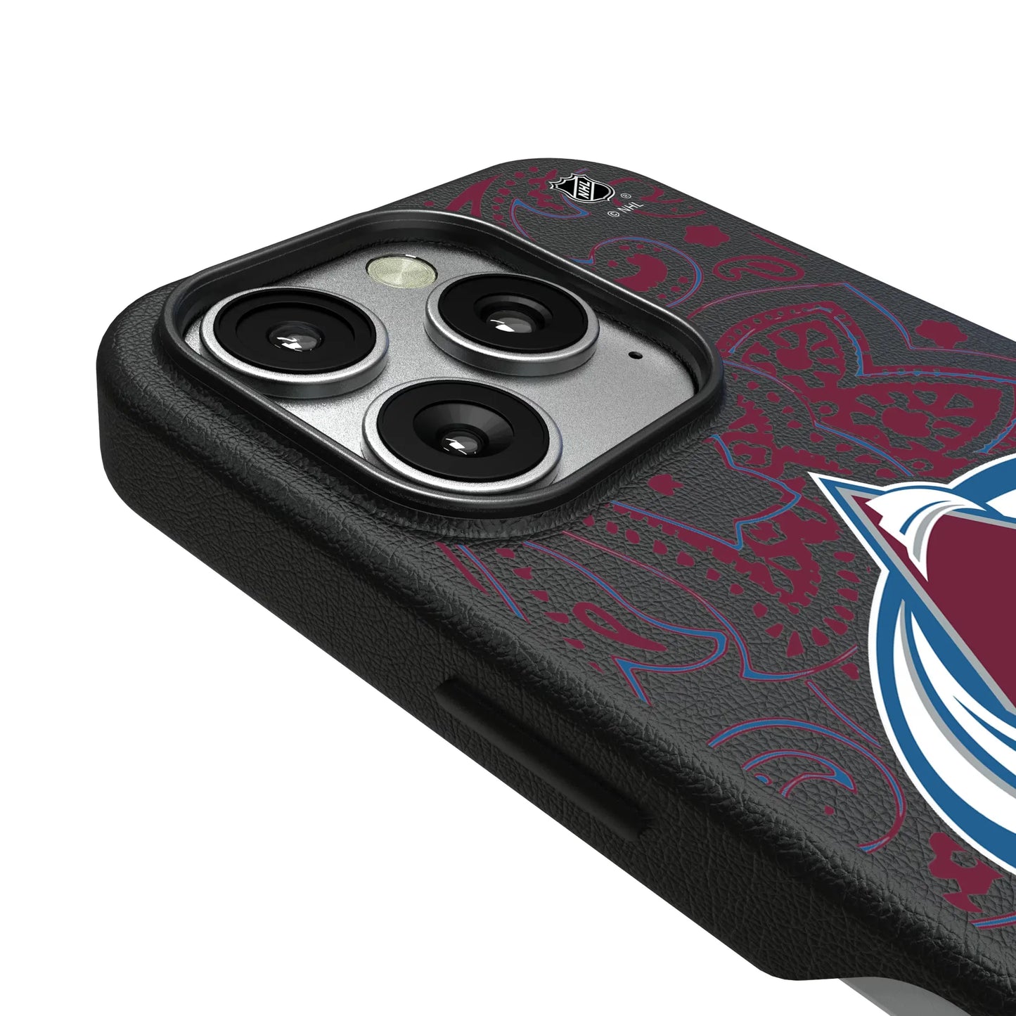 Colorado Avalanche Paisley MagSafe Compatible Phone Case for Apple iPhone