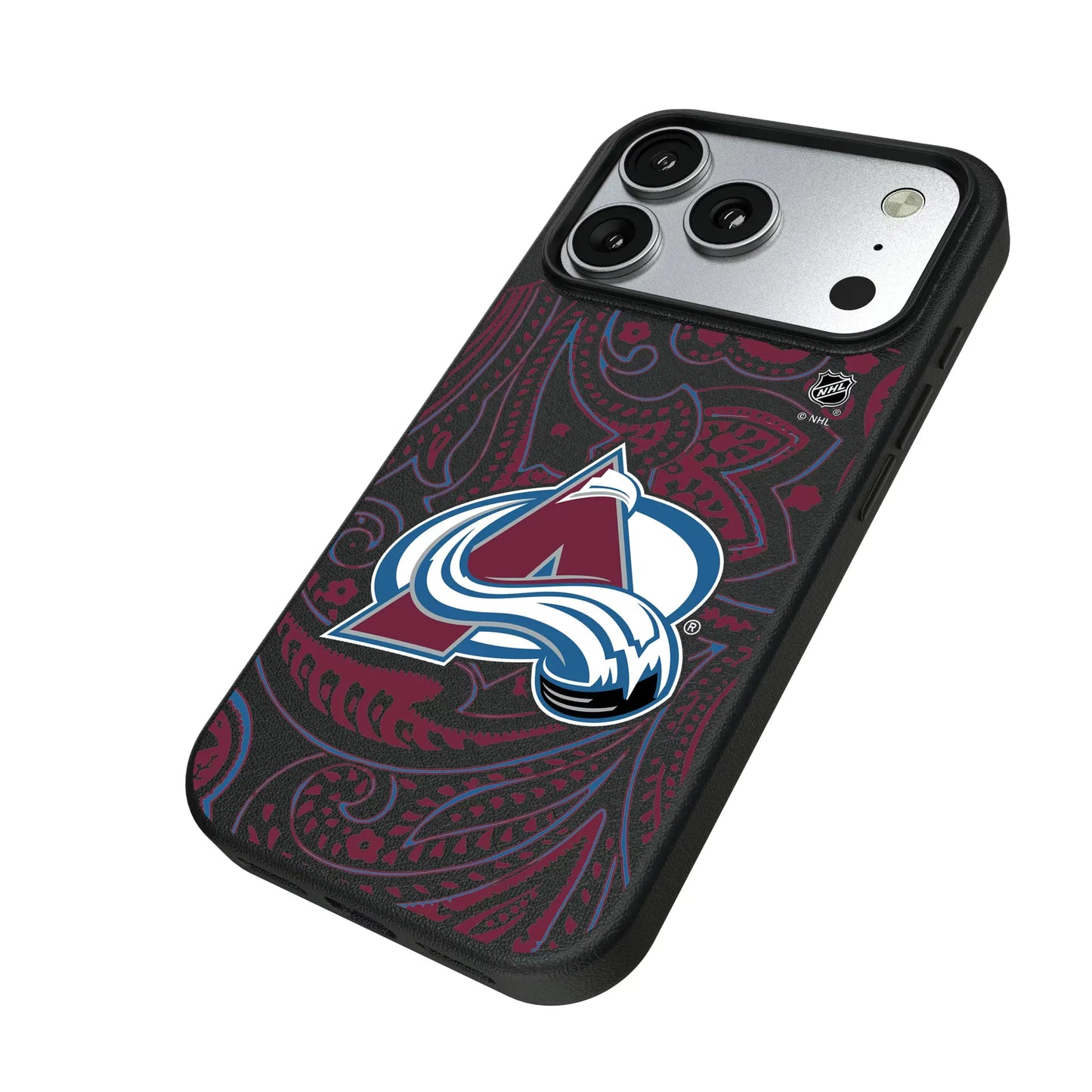 Colorado Avalanche Paisley MagSafe Compatible Phone Case for Apple iPhone