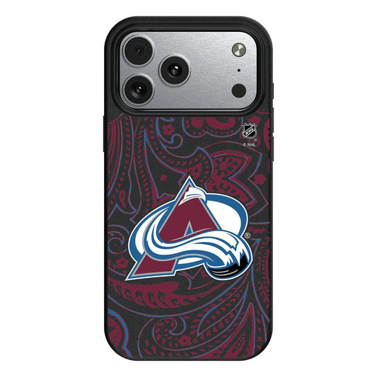 Colorado Avalanche Paisley MagSafe Compatible Phone Case for Apple iPhone