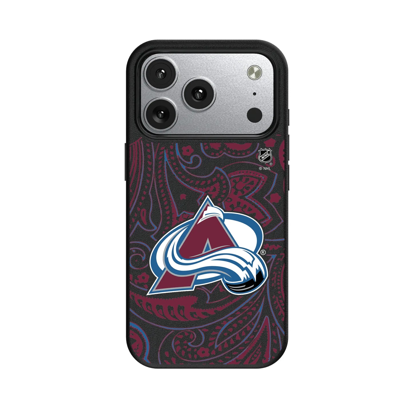 Colorado Avalanche Paisley MagSafe Compatible Phone Case for Apple iPhone