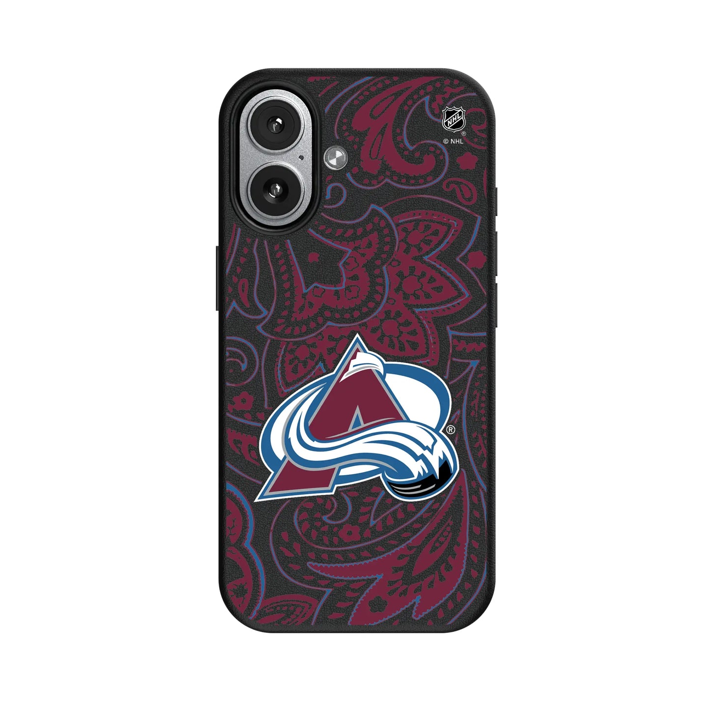 Colorado Avalanche Paisley MagSafe Compatible Phone Case for Apple iPhone