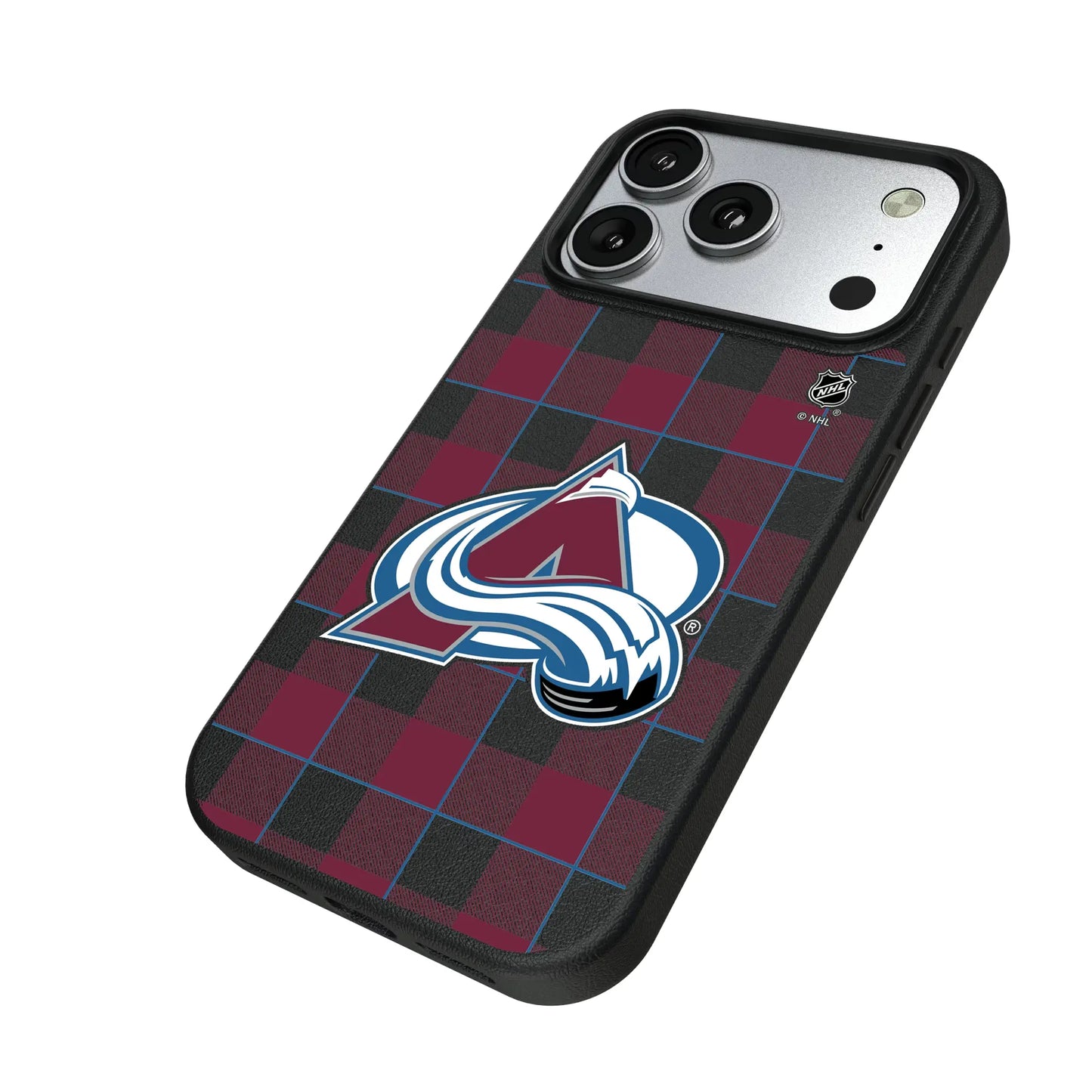 Colorado Avalanche Plaid MagSafe Compatible Phone Case for Apple iPhone